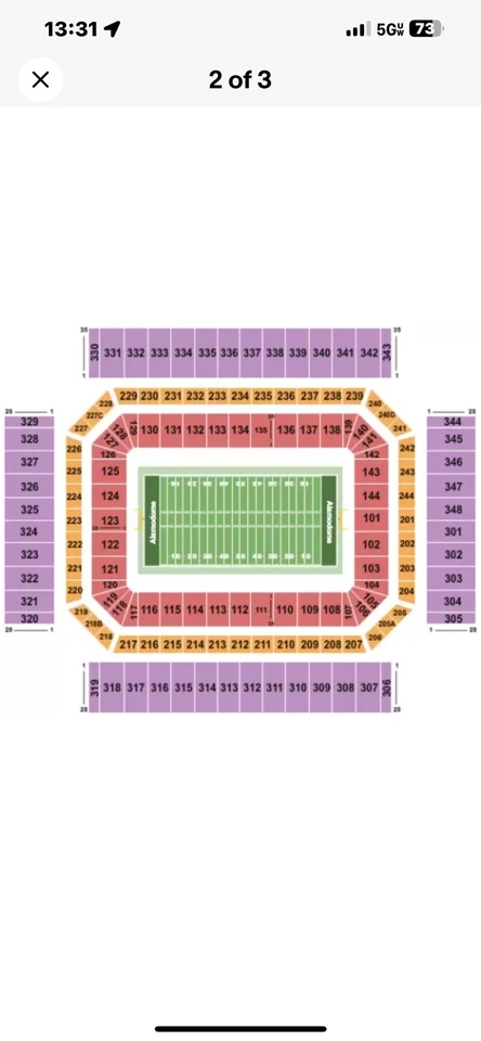 Battlehawks XFL Tickets Vs The Arlington Renegades - Image 1 of 2