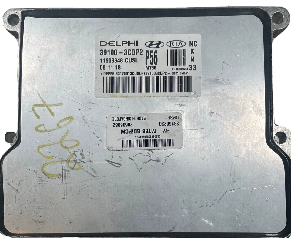 2019 Hyundai Santa Fe XL 3.3L Engine Control Module ECM ECU 39100-3CDP2 — 第 1/3 张图片