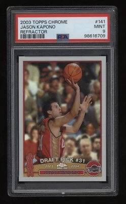 2003-04 Jason Kapono PSA 9 Topps cromo refractor novato radiocontrol #141 *BONITO* Foto 1 de 2