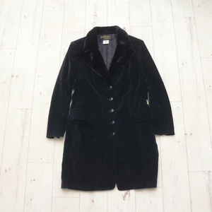 Sonia Rykiel Paris Black Velvet Vintage Coat Jacket Rare Sz40 Velour Avant Garde - Picture 1 of 14