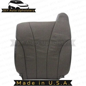 1999-2002 For Chevy Silverado WT Cloth Driver Top Seat Cover Dark Graphite - Picture 1 of 6