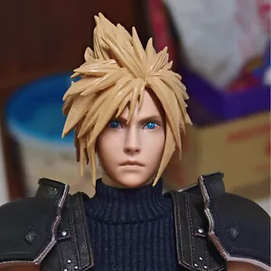 1/6 Male Cloud Strife Head Sculpt Carved Model For 12"Action Figure Body Toys - Picture 1 of 6