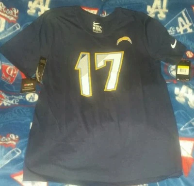 Authentic Nike Men's Los Angeles Chargers Philip Rivers #17 T-Shirt Sz L new nwt - Image 1 of 4