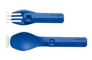 Campingbesteck humangear GoBites Click, blau - neue Gabel-Löffel-Kombination - Picture 1 of 5