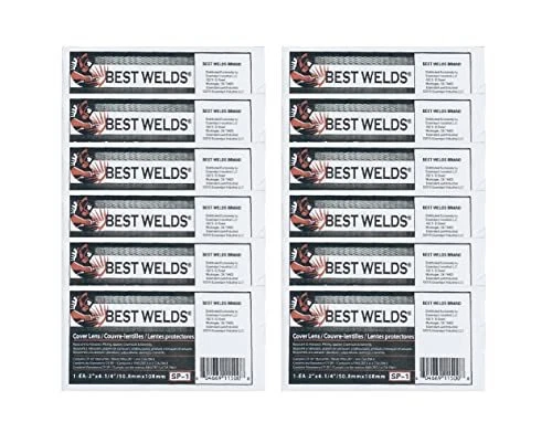 Best Welds Cover Lens for Welding Hoods – 2" X 4 1/4" Premium Clear Plastic