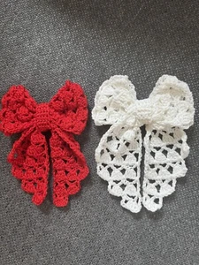 Crocheted Bow Hair - Picture 1 of 7