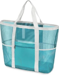 Mesh Beach Tote Bag - XL for Vacation Essentials - Picture 1 of 8