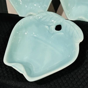 Belmar Of California  Apple Dishes Bowls Vintage Set/5 Light Blue - Picture 1 of 13