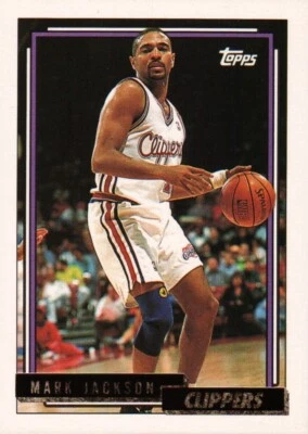 1992-93 Topps Gold #325 - Mark Jackson - Los Angeles Clippers  92-701 - Image 1 of 2