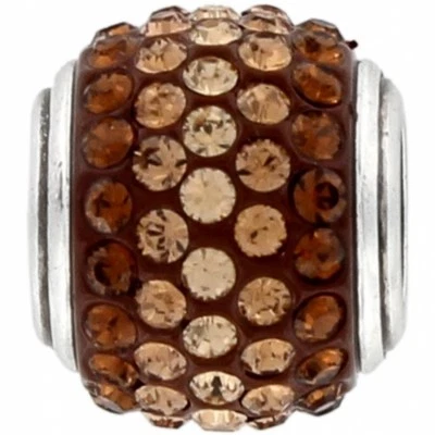 NEW Brighton CUPID'S KISS Topaz Brown Crystals Charm Bead  RETIRED Rare MSRP $29 - Image 1 of 2
