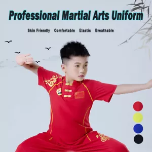 Silk Chinese Professional Martial Arts Uniform Kung Fu Tai Chi Suit Wushu Outfit - Picture 1 of 13
