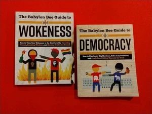 Babylon Bee Guides lot of 2 (English) WOKENESS & DEMOCRACY books Free Ship  - Picture 1 of 5
