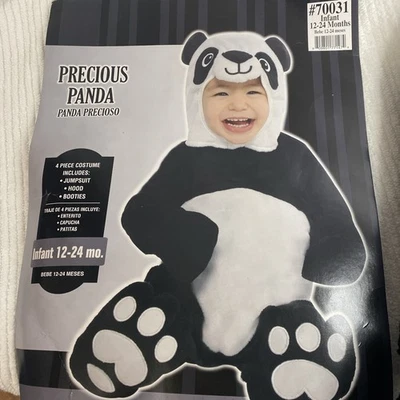 Precious Panda complete Infant Baby Halloween Costume 12 -24 months Dress up  - Image 1 of 4