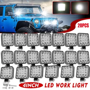 20Pcs Square SPOT LED Work Lights: Pods for Truck Off Road Tractor 12V 24V - Bild 1 von 10