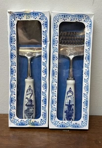 Henri Willig Holland Hand Painted Delfts Cheese Grater Peeler Slicer Lot 2 NEW - Picture 1 of 8