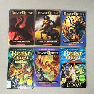 Beast Quest Adam Blade Lot 6 Scholastic Paperbacks Ferno Tagus Arachnid Spiros - Picture 1 of 17