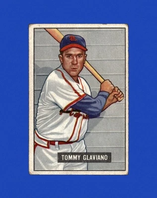 1951 Bowman Set-Break #301 Tommy Glaviano RC LOW GRADE (crease) *GMCARDS* - Image 1 of 2