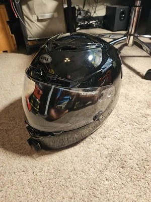 Casco Bell RS-1. XL, negro brillante con escudo Transitions Foto 1 de 4