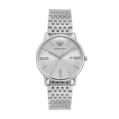 Emporio Armani Three-Hand Date White Dial Stainless Steel Watch AR11599 - image 1 of 4