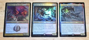 MTG 3x Legendary FOIL Niv-Mizzet Firemind, Ludevic Necro Alchemist & Brudiclad - Imagen 1 de 2
