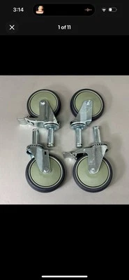 QUANTUM STORAGE SYSTEMS Swivel Stem Caster Kit 5" x 1-1/4" One Set WR-00H - Image 1 of 4