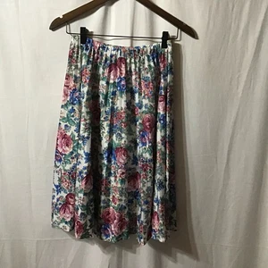 Falda circular vintage Haband romántica rosa jardín floral suavemente plisada 12 - Imagen 1 de 7
