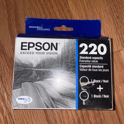 *04/2026* Epson 220 Black Ink Cartridge (T220120-S) - Image 1 of 4