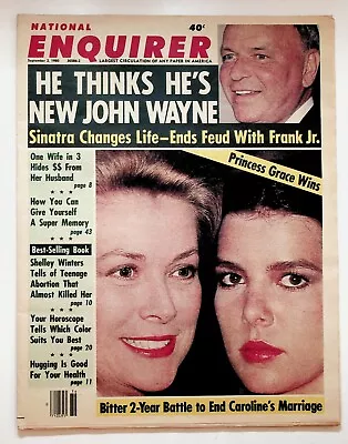 1980 September National Enquirer Princess Grace Frank Sinatra Space Aliens UFOs - Image 1 of 4