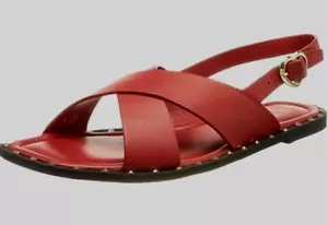 Love Moschino Sandalias Mujer Planas 37(4UK) - Tachonado, Cuero Superior e Interior - Imagen 1 de 16