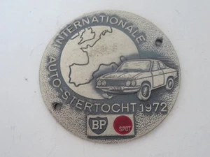 1972 Internationale Auto Stertocht European Car Club Rally Badge BP Oil - Picture 1 of 2
