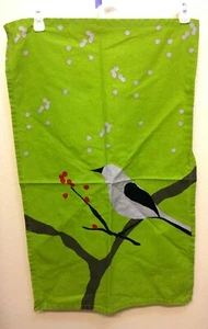 5er Set Rock Blume Papier Küchentuch 100 % Baumwolle grün grau Vogel 30" x 19" - Bild 1 von 5