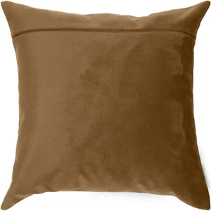 Respaldo de almohada con cremallera oculta, ocre - Imagen 1 de 2