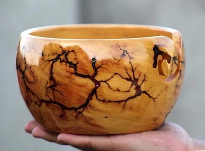 Деревянная пряжа чаша ручной работы для вязания крючком игла нескользящий держатель мотки подарок - Изображение 1 из 4