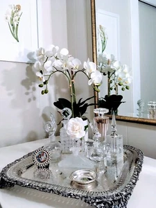 Antique  16"x16"  Silver- Plate Tray  (display items not included) - Picture 1 of 2