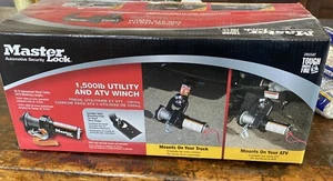 Master Lock 1500lb ATV Winch 35ft Galvanized Steel Cable 2995AT New In box - Bild 1 von 3
