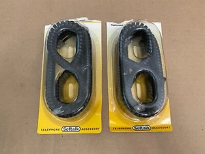 LOT 2 TELEPHONE HANDSET 25’ REPLACEMENT COIL CORD BLACK SOFTALK 48102 H6-3 - Picture 1 of 2
