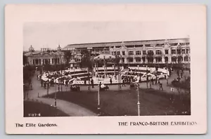 1908 RPPC The Elite Gardens französisch-britische Ausstellung London England Postkarte - Bild 1 von 2
