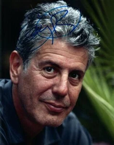 Anthony Bourdain signed 8x10 photo picture autographed good looking plus COA - Picture 1 of 1