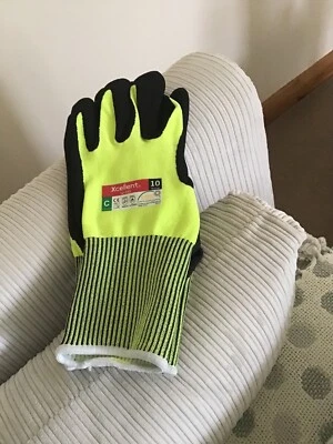 Xcellent Super soft, flexible and comfortable. Hi-Vis yellow colour Gloves.  - Image 1 of 4