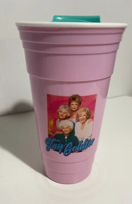 The Golden Girls Pink Travel Tumble,  32 oz,  Stay Golden - Image 1 of 4