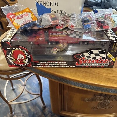 Vintage 1998 Racing Champions Bill Elliott McDonald's Transporter + Extra McCars - Image 1 of 4
