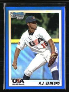 A.J. Vanegas 2010 Bowman Chrome #USA-19/150   Baseball Card