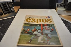 Montreal expos baseball program magazine 1970 autographed expos mlb st- louis - Imagen 1 de 24