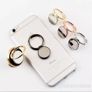 Lilidreamstore Cell Phone Tablet Ring Stand Holder Kickstand Grip- Round Mirror - Picture 1 of 12