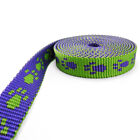Polypropylene webbing Nylon strapping bags straps weave 20 25mm paw print design