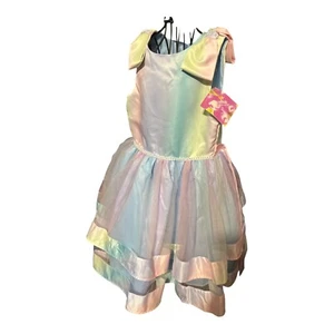 Blueberi Boulevard Girls Sleeveless Rainbow Dress  Size 8 - Picture 1 of 5