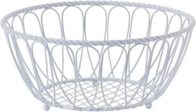 Cesta de cuerda Gourmet Basics de Mikasa, 10 pulgadas, blanca o marrón nueva con etiquetas. K382704 Foto 1 de 4