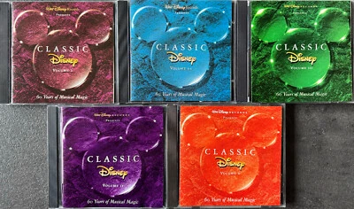 Walt Disney - 60 Years Of Musical Magic -  5 CD Vol. I - V  -  Originalaufnahmen - Bild 1 von 4