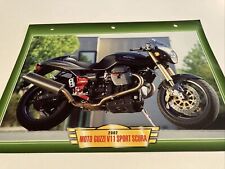 Moto Guzzi V11 1100 Sport Scura 2002 fiche carte moto passion collection Atlas