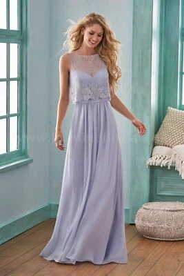 B2 by JASMINE Talla 14 Tanzanita Formal Baile de graduación Dama de honor Vestido de Baile B203011 Foto 1 de 4